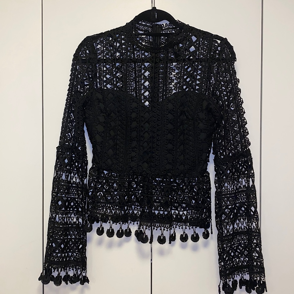 Akira Cutout Lace Top